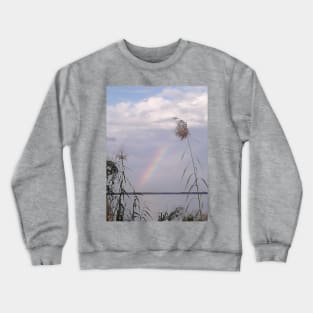 Rainbow Over Lake Crewneck Sweatshirt